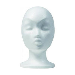Klika - Pruikenkop wit hoogte 29cm dame