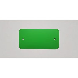 Klika - PVC labels 54x108 mm groen 2gaten 1000st