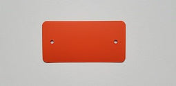 Klika - PVC labels 54x108 mm oranje 2 gaten 1000