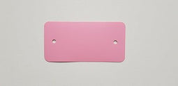 Klika - PVC labels 54x108 mm roze 2 gaten 1000