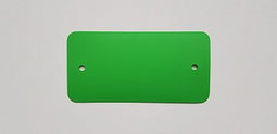 Klika - PVC labels 64x118mm groen2xgat rondehoek