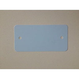 Klika - PVC labels 64x118mm lichtblauw2xgat rond - 2 stuks