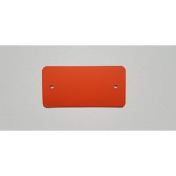 Klika - PVC labels 64x118mm oranj2xgat rondehoek