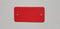 Klika - PVC labels 64x118mm rood2xgat ronde hoek