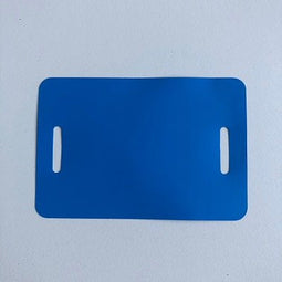 Klika - PVC-labels 80x118 mm blauw 2band-sleuven - 2 stuks