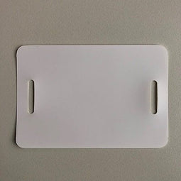 Klika - PVC labels 80x118 mm wit 2 band-sleuven - 2 stuks