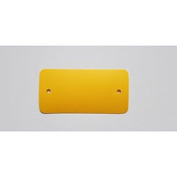 Klika - PVC labels 80x150 mm 2 gaten geel 1000st
