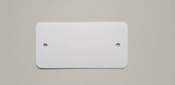 Klika - PVC labels 80x150 mm 2 gaten wit 1000 st