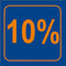 Klika - Raambiljet 10% , afmeting 24x23 cm. - 80 stuks