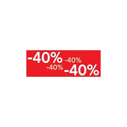 Klika - Raambiljet -40% , afmeting 69x24 cm.