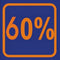Klika - Raambiljet 60% afmeting 24x23 cm.