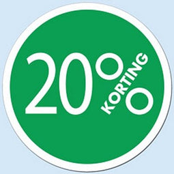 Klika - Raambiljet cirkel 20 % kleur groen