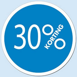 Klika - Raambiljet cirkel 30 % kleur blauw - 40 stuks