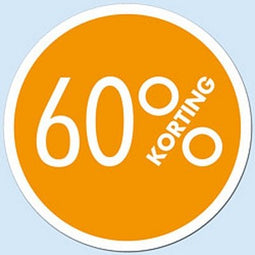 Klika - Raambiljet cirkel 60 % kleur oranje - 40 stuks