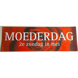 Klika - Raambiljet thema MOEDERDAG afm. 98x33cm - 40 stuks