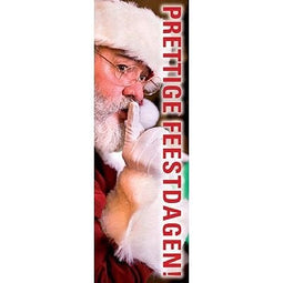 Klika - Raambiljet thema PRETTIGE FEEST kerstman - 50 stuks