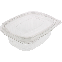 Klika - Bak | Gerecycled PET | 500ml | saladebak | 150x124x55mm | transparant | 450 stuks