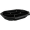 Klika - Schaal | cateringschaal | 7-vaks | gerecycled PET | 8-hoekig | 335x250x45mm | zwart | 100 stuks