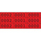 Klika - Schoen-gelijkheidsnr rood 3x nr 000-999 - 9 stuks