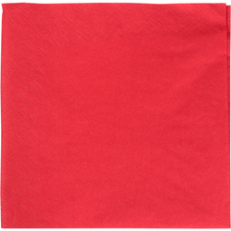 Klika - Servet | 1/4 vouw | 2-laags | 33x33cm | cellulose | rood | 250 stuks