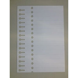 Klika - Sleufetiket 19x210mm op laservel A4