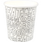 Klika - Soepbeker | Words 2.0 | Karton + PE | 450ml | 16oz | wit/zwart | 25 stuks