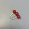 Klika - Speld met rode kunststof knop 6mm x 16mm