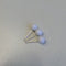 Klika - Speld met witte kunststof knop 6mm x16mm