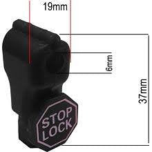 Klika - StopLock 6mm zwart afmeting 38,5x18mm - 130 stuks