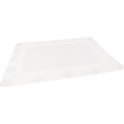 Klika - Taartrand | papier | 40x30cm | rechthoekig | wit | 250 stuks