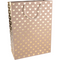 Klika - Tas | Love | Papier | 30x 12x42cm | draagtas | bruin/goud | 10 stuks
