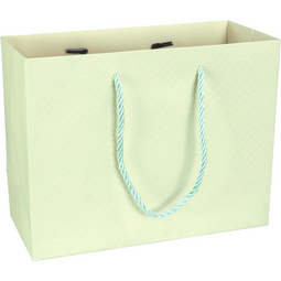 Klika - Tas | Papier | embossed | 23x 10x18cm | draagtas | pastelgroen | 10 stuks