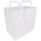 Klika - Tas | Papier | platte handgreep | 26x 17x25cm | draagtas | wit | 400 stuks