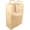 Klika - Tas | Papier | platte handgreep | 32x 16x43cm | draagtas | bruin | 250 stuks