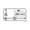 Klika - Thermo-etiketten 54x101mm 220 per rol