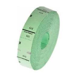 Klika - Ticketrol groen 30x65mm 1000 stuks