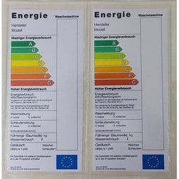 Klika - U-map zelfklevend Energielabel 120x260 - 2 stuks