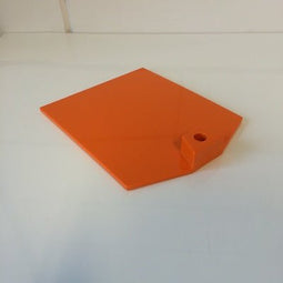 Klika - Voetplaat kunststof zwaar oranje - 20 stuks