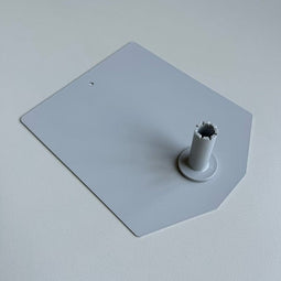 Klika - Voetplaat metaal 160x195mm licht grijs