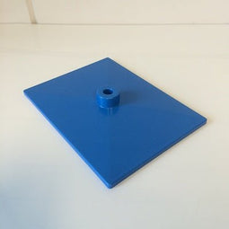 Klika - Voetplaat volledig kunststof blauw - 50 stuks