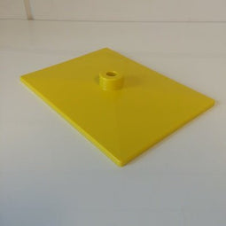Klika - Voetplaat volledig kunststof geel - 50 stuks