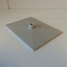 Klika - Voetplaat volledig kunststof grijs - 50 stuks