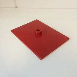 Klika - Voetplaat volledig kunststof rood - 50 stuks