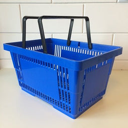 Klika - Winkelmandje blauw BIG met 2 handgrepen - 15 stuks