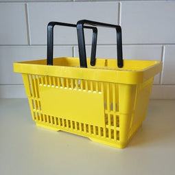 Klika - Winkelmandje geel 2 handgrepen 22 liter