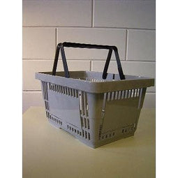 Klika - Winkelmandje grijs BIG met 2 handgrepen - 15 stuks
