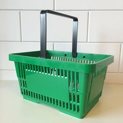 Klika - Winkelmandje groen 1 handgreep 22 liter - 20 stuks