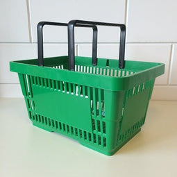 Klika - Winkelmandje groen 2 handgrepen 22 liter