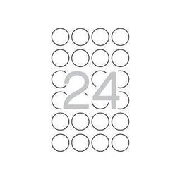 Klika - y etiketten rond 40mm - 6 stuks