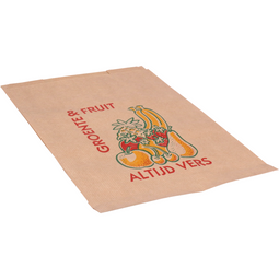 Klika - Zak | Bladgroentezak | Papier | 23/ 11x31cm | Altijd vers | bruin | 1000 stuks